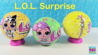 LOL Surprise Dolls Confetti Pop Series 2 & 3 Unboxing Toy Review | PSToyReviews