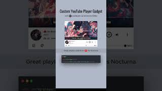 Custom YouTube Player Gadget with Javascript  #coding #programming #website