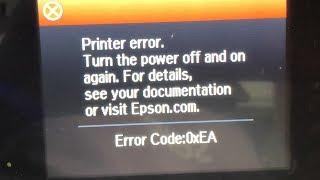 Fix Epson Error 0xEA with Scratching Sound - Not a Paper Jam Situation