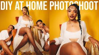 DIY At Home Photoshoot x Editing Tutorial