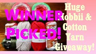 Winner Picked!  Dazola Designs Crochet Yarn Giveaway! Hobbii & Lily’s Cotton Yarn