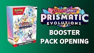 Opening the NEW PRISMATIC EVOLUTIONS 6-Pack Booster Pack (pokemon card opening)