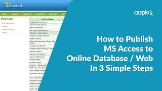 Publishing MS Access to Online Database in 3 Simple Steps