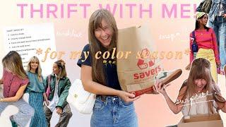 COME THRIFT MY COLOR SEASON  Thrift my Pinterest Wishlist! (+ try-on haul!)