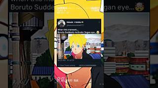 Boruto Suddenly Activate Jogan eye  || #shorts