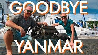 How to REMOVE A YANMAR ENGINE from a Leopard catamaran! [Ep121 RED SEAS]