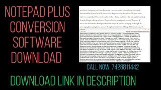 #notepadplus Notepad Plus Software Download .wrt Convert Download Link | 7428811442