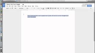 Adding text to images using Google Docs