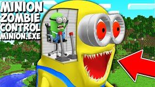 All this TIME MINION ZOMBIE CONTROLS MINION.EXE in Minecraft ! HOW TO CONTROL MINION BANANA?