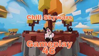 Roblox bedwars || Chill skywars gameplay