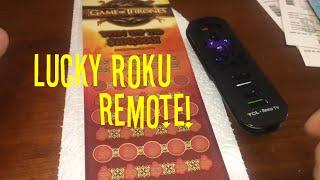 Let's scratch Game of Thrones $100,000 Lucky Roku Remote