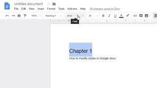 How to modify the styles in Google docs | Change the heading, paragraph style in Google docs