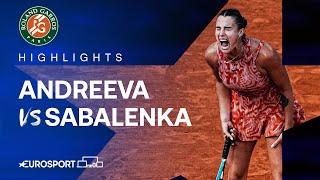 Mirra Andreeva vs Aryna Sabalenka | Quarter-Final | French Open 2024 Highlights 