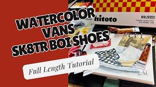 Watetcolor Vans Skater Shoes ft. Mei Lang Hitoto Watercolors