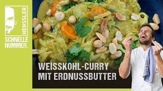 Schnelles Weißkohl-Curry mit Erdnussbutter Rezept von Steffen Henssler | Günstige Rezepte