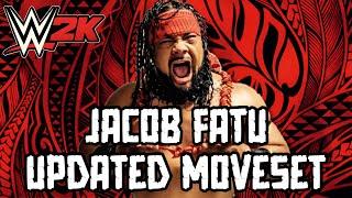 WWE 2K24 | Jacob Fatu Updated Moveset + Realistic Base Superstar Settings