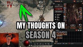 My Thoughts on Season 4! The Good & The Bad and The Gold - Diablo 4