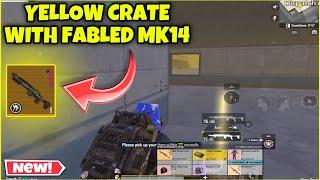 METRO ROYALE DROP YELLOW CRATE WITH FABLED MK14 | PUBG METRO ROYALE CHAPTER 22