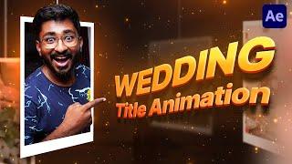 Superஆன Wedding Title Animation in After Effects