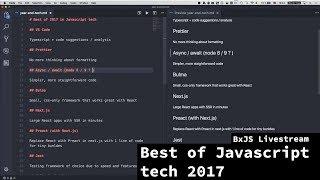 BxJS Livestream - picking "Best of Javascript tech 2017"