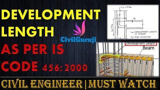 development length as per IS Code 456:2000 || By Civil Guruji ||