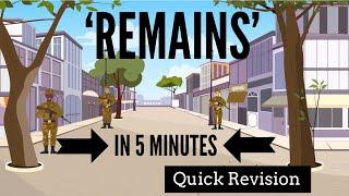 'Remains' by Simon Armitage in 5 Minutes: Quick Revision