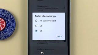 How to change the preferred network type 4G/3G/2G on Xiaomi Redmi A1 Android 12