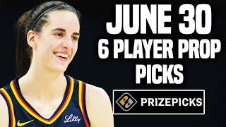 WNBA PRIZEPICKS TODAY | 6 BEST PROP PICKS | SUNDAY | 6/30/2024 | BEST PROPS | NBA BETTING |