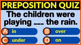 The Most Common Preposition Quiz Practice from USA Classrooms – Can You Score 30/30?