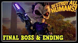 Destroy All Humans Final Boss Fight and Ending (Silhouette Boss Fight)