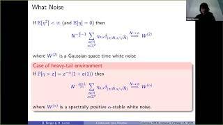 Hubert Lacoin (IMPA) -- The continuum directed polymer in Lévy Noise as a scaling limit