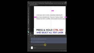 Text align perfect in photoshop|| #shorts #photoshoptutorial