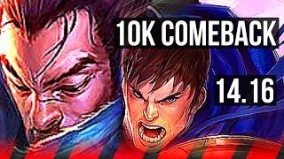 YASUO vs GAREN (TOP) | 10k comeback, Dominating | NA Diamond | 14.16