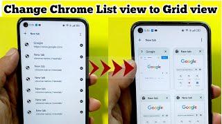 Fix Chrome tab Problem | Change Chrome List view to Grid view