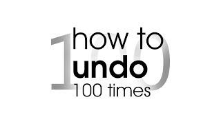 How To Undo 100 Times In Photoshop - (Photoshop Tutorial)