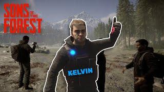 Sons of The Forest with friends and KELVIN | Funny and Chaotic Moments 1