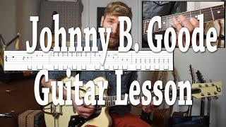 Chuck Berry - Johnny B. Goode | Guitar Lesson | With Backing Track!