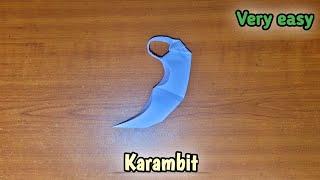 How To Make A Paper Karambit | Origami Karambit Knife | Paper Knife @torself