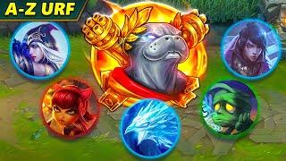 *A-Z URF EPISODE 2* TRYING EVERY CHAMP IN NEW URF 