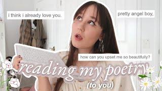 reading you my poetry + explaining my poems ‧₊˚️ (original poems about love, sadness & girlhood)