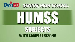 HUMSS Subjects for Grade 11 and Grade 12 | Complete List of HUMSS Specialized Subjects | DepEd Guide