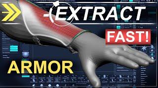 ZBrush - Extract ARMOR (In 2 MINUTES!!)