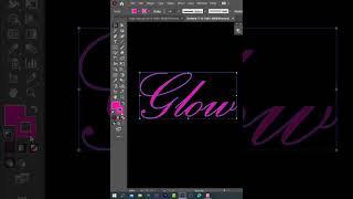 How To Make Neon Text Effect In Adobe Illustrator | Speed Art | M's Design Studio