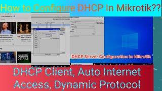 Dhcp Client Configurations in Mikrotik #dhcp #mikrotik #configuration