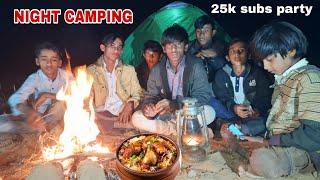 winter night camping with brothers in forest | camping in india | village gavala