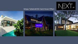 SIMPLE CARD HOVER EFFECT WITH TAILWIND CSS AND NEXTJS