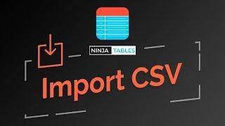 How to Import CSV Files with NinjaTables - A User's Perspective