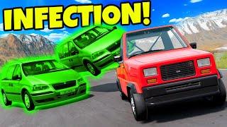 Zombie Infection Car Hide and Seek But with TERRIBLE CARS! (BeamNG Drive Mods)