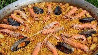 Paella de marisco paso a paso