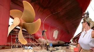 Making of SHIP PROPELLER[Manufacturing] 2024 Production Giant propellersFactory How it's built